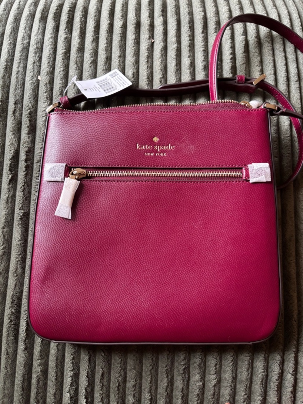 Kate Spade Fuchsia Leather Crossbody Bag